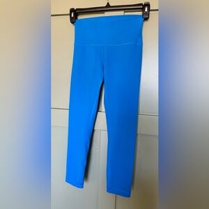 Lululemon Wunder Train Bright Blue High-Waist Active Leggings